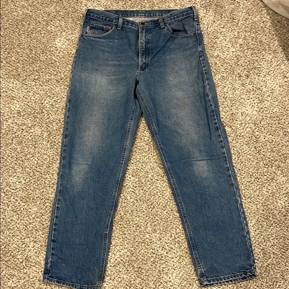 Carhartt Men's Straight Blue Jeans